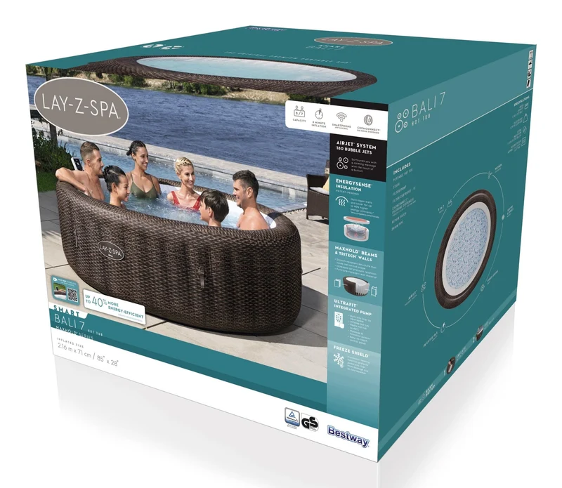 Lay-Z Spa Bali AirJet opblaasbare spa, 7 persoons