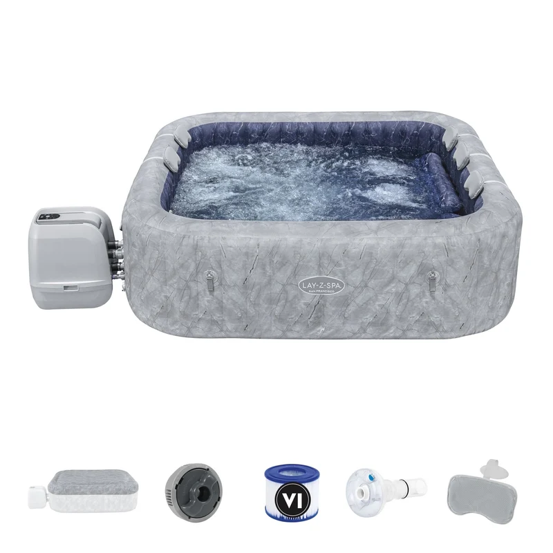 Lay-Z Spa San Francisco EnergySense Hydrojet Pro opblaasbare spa - 7 persoons