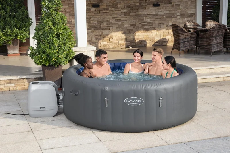 Lay-Z Spa Santorini HydroJet Pro opblaasbare spa - 7 persoons