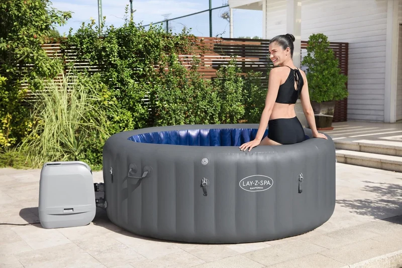 Lay-Z Spa Santorini HydroJet Pro opblaasbare spa - 7 persoons