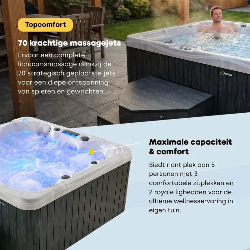 W’eau Geneva Spa – 5 persoons