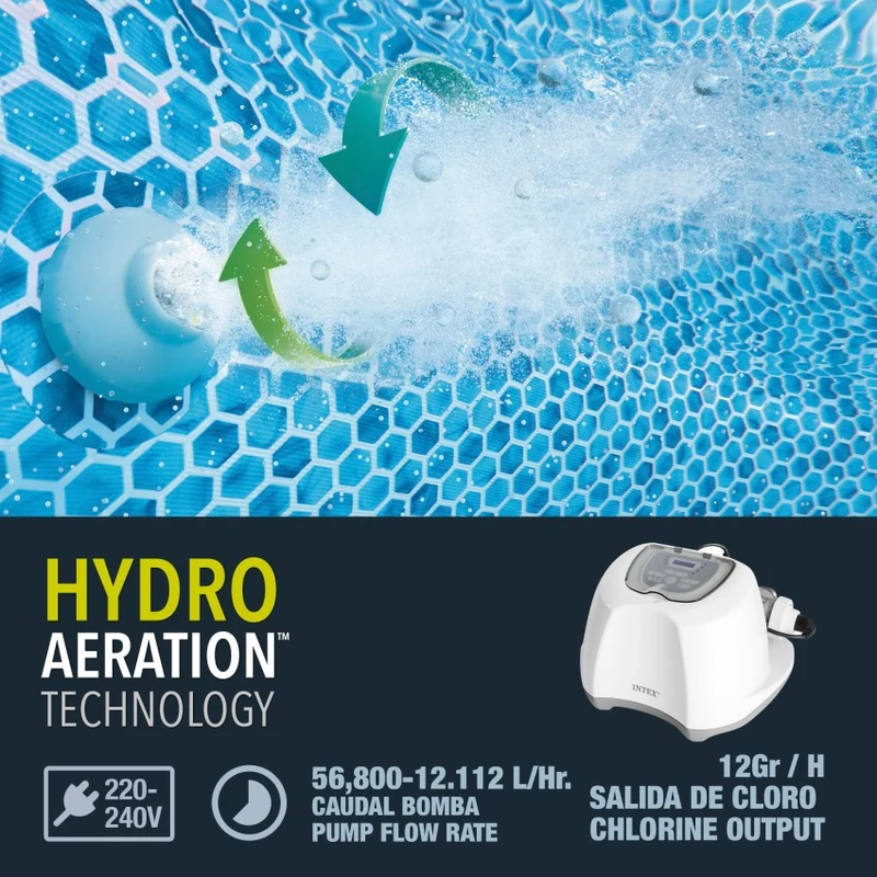 Intex Krystal Clear Clorador Salino ECO 12 g/h