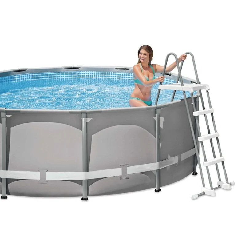 Intex Escalera de Seguridad para Piscinas Elevadas hasta 122 cm