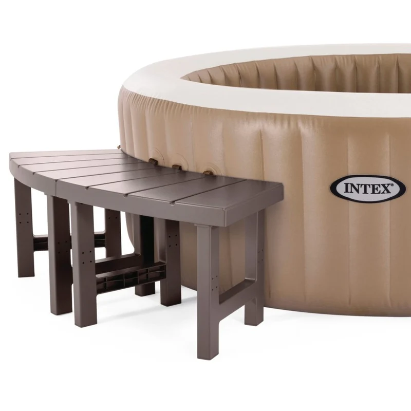 Intex Pack 2 Bancos Medianos de plástico para Spa Circular 4 Personas