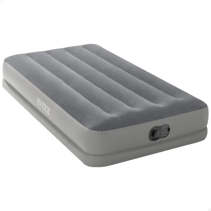 Intex Dura-Beam Standard Prestige Mid-Rise Airbed 99x191 cm Grey