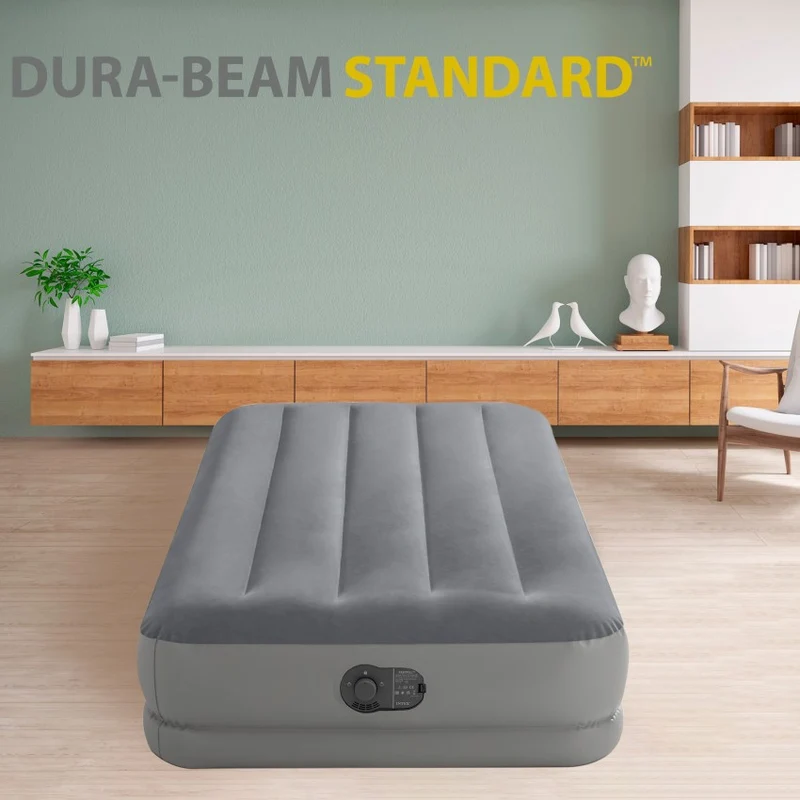 Intex Dura-Beam Standard Prestige Mid-Rise Airbed 99x191 cm Grey