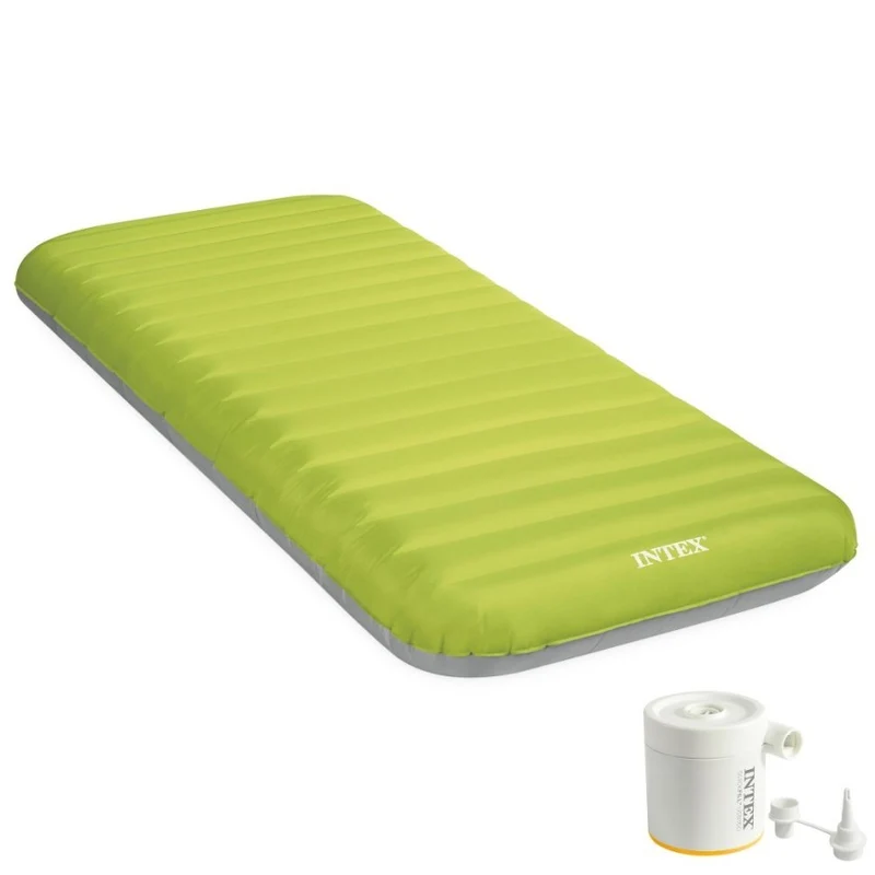 Intex TPU Camping Mat Colchón Hinchable Individual con Hinchador USB