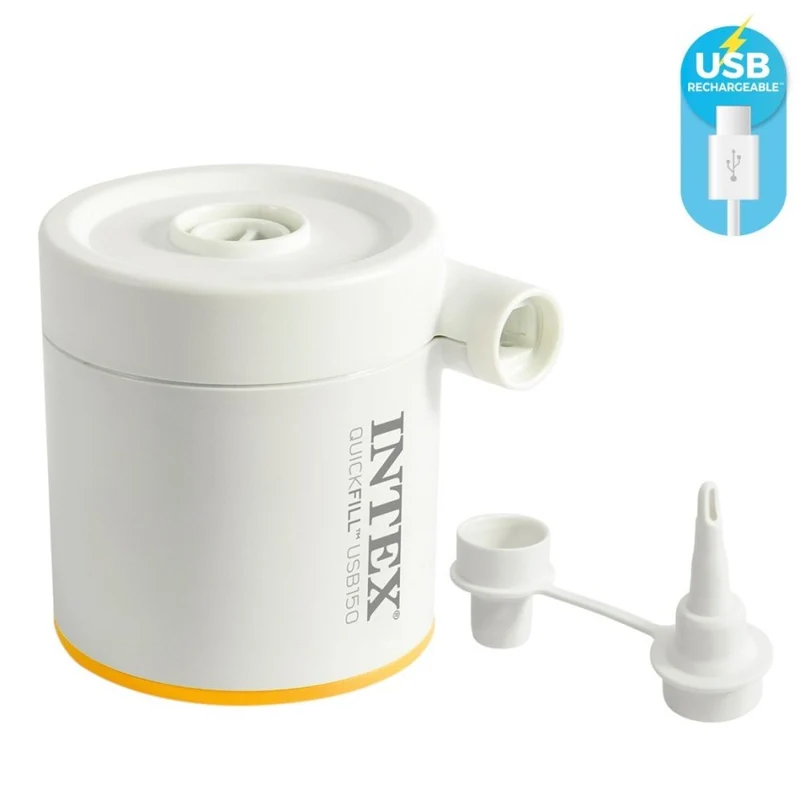Intex TPU Camping Mat Colchón Hinchable Individual con Hinchador USB