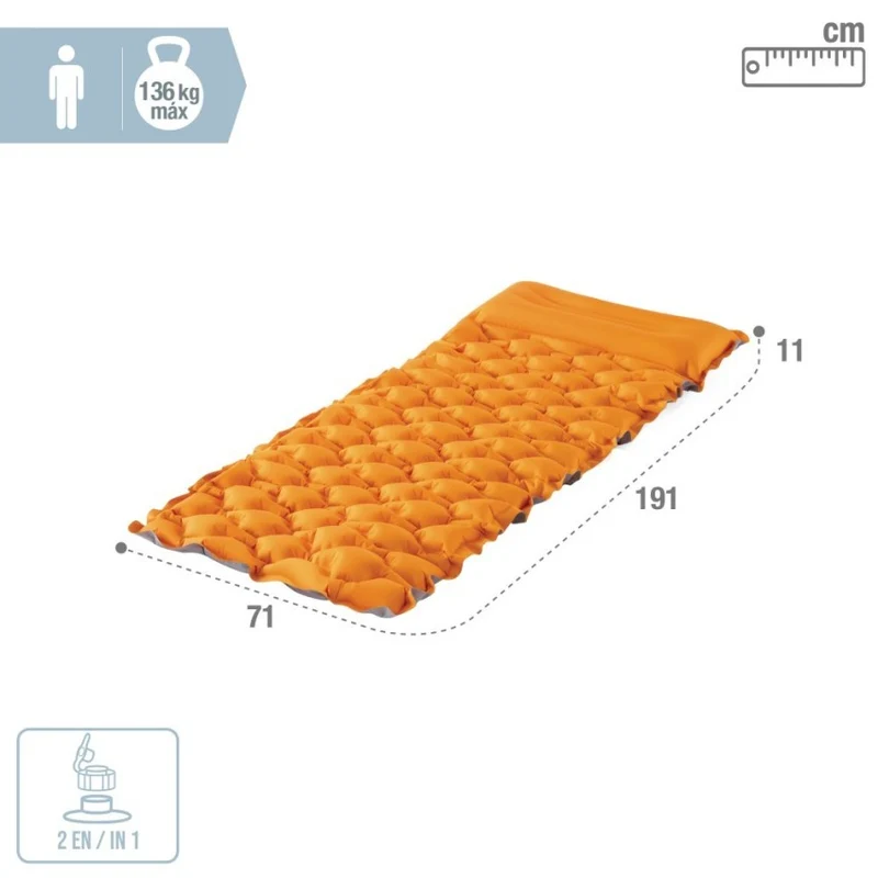 Intex TPU Camping Mat Colchón Hinchable Individual 71x191cm