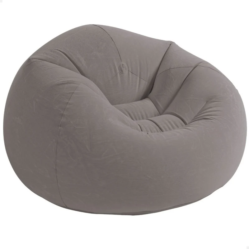 Intex Beanless Bag Sillón Hinchable Ergonómico Gris 114x114x71cm