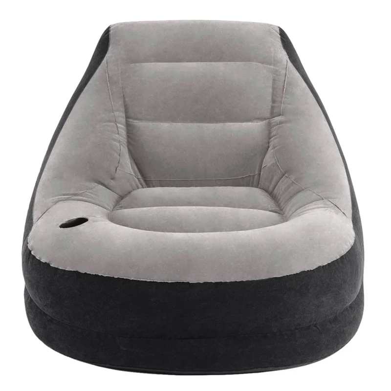 Intex Ultra Lounge Sillón Hinchable con Reposapiés Gris