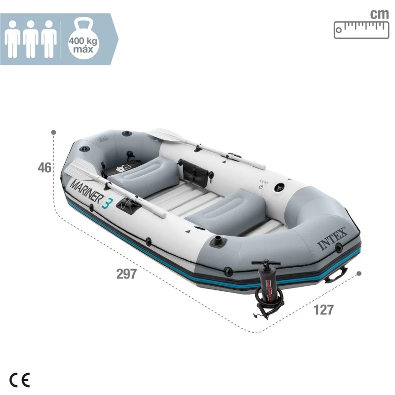 Intex Mariner 3 Barca Hinchable 3 Personas 297x127x46 cm