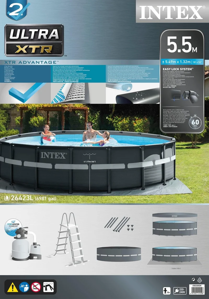 Intex Ultra XTR Frame Pool Ø549 x 132 cm