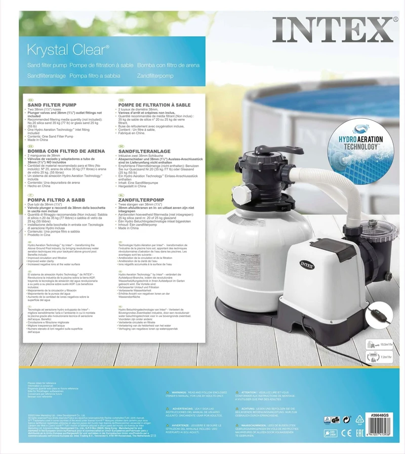 Intex SX2800 zandfilterpomp - 8 m³/u
