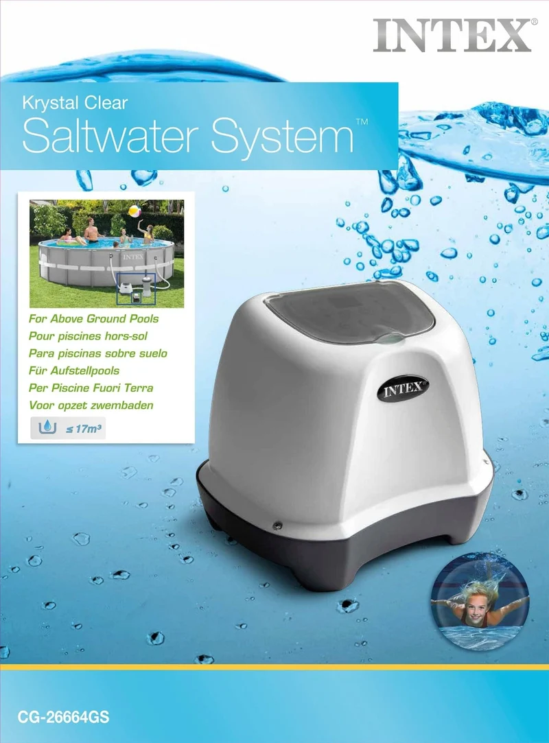 Intex Krystal Clear zoutwatersysteem tot 17m³