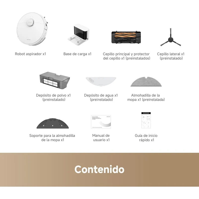 Dreame – D20 robot aspirador blanco