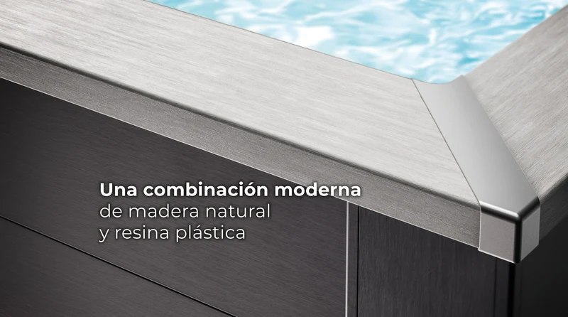 Piscina elevada de composite Gre rectangular KPCOR60T (595 × 315 × 126 cm)