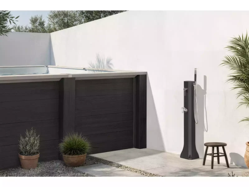 Gre - Ducha solar para piscina SLS17 con lavapiés