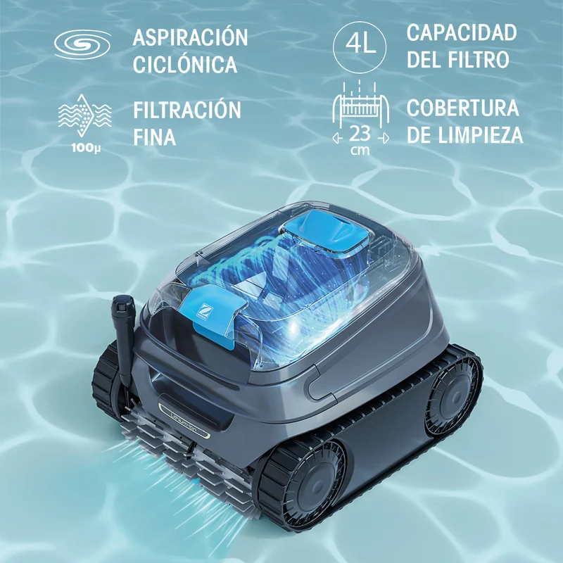 Zodiac - Freedom + Control Robot limpiafondos sin cable para piscina