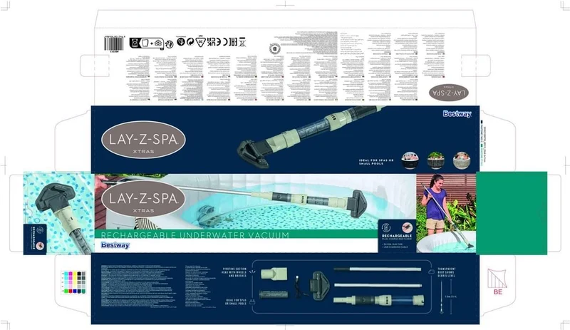 Bestway Lay-Z-Spa oplaadbare onderwater spa stofzuiger