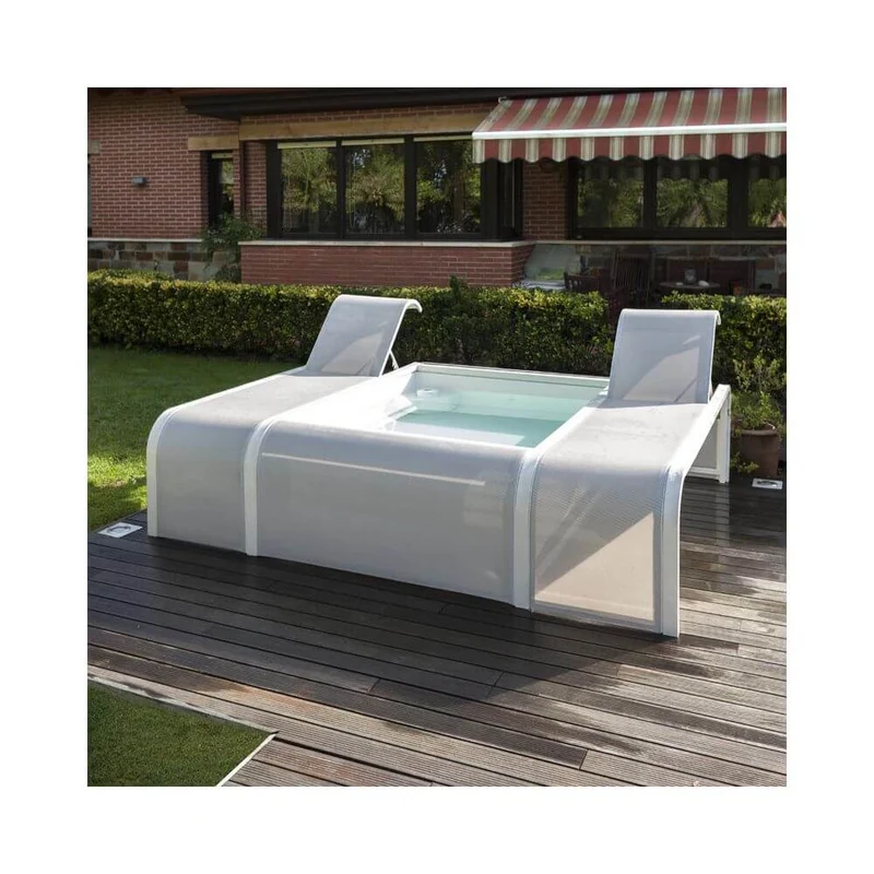 Gre Mariposa Butterfly mini zwembad met ligbedden 282cm x 219cm x ↕60cm