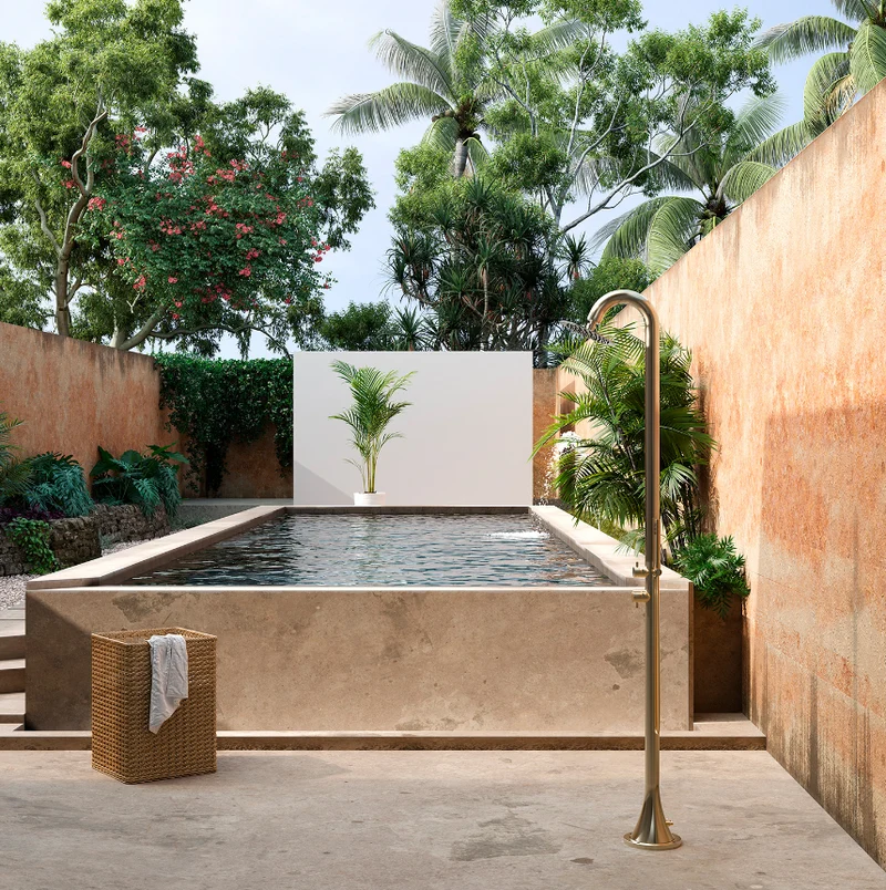 Chuveiro de piscina Inox Sined LUNA