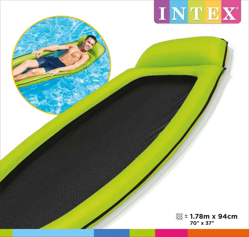 Intex opblaasbare waterhangmat - Groen