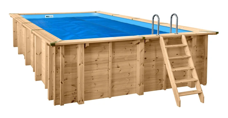 Zomerafdekking voor Rechthoek zwembad 600 cm x 300 cm