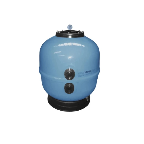 Astralpool - Ice Filtro de arena laminado azul para piscina + Válvula selectora 1½" lateral con enlaces a filtro
