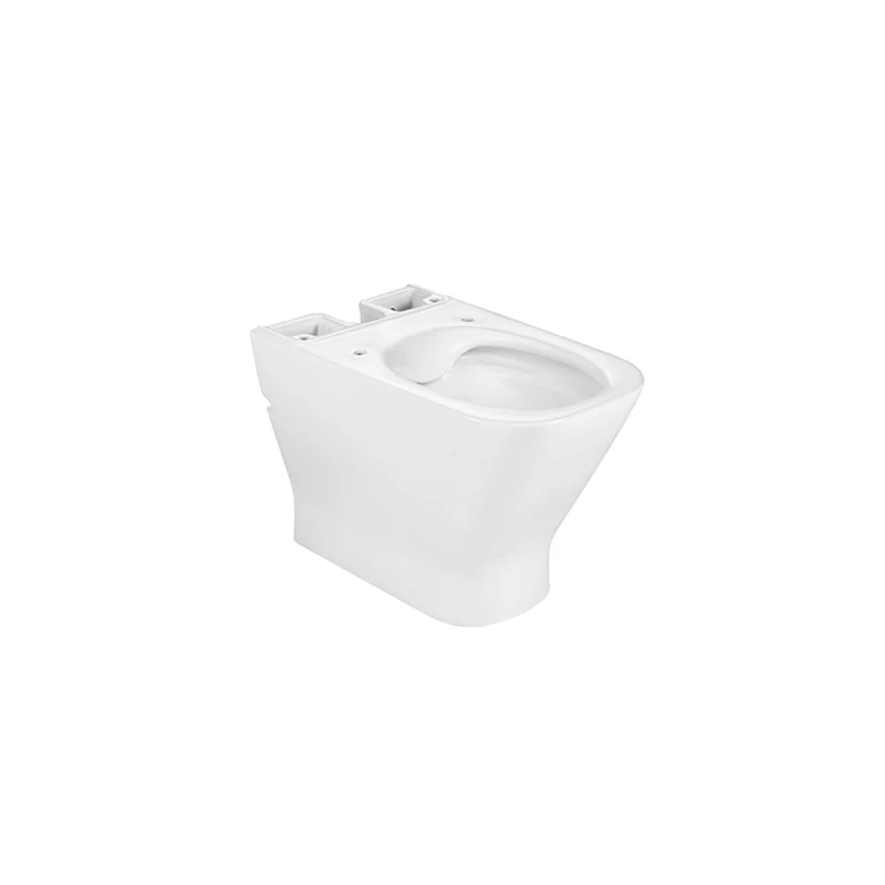 Roca - Taza The Gap Square Rimless para inodoro de tanque bajo
