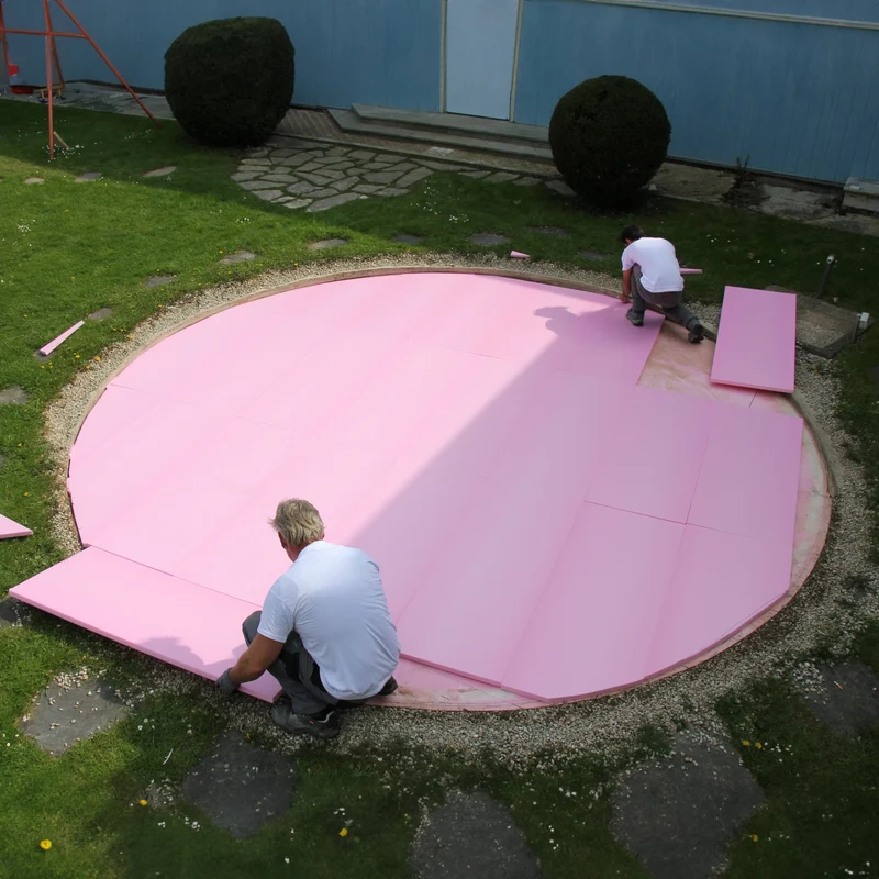 Bodem Isolatie set voor een ovaal zwembad 488 cm x 300 cm