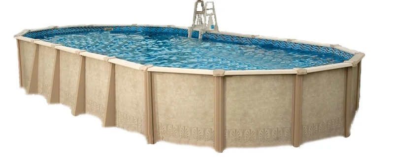 Interline Century metalen zwembad ovaal 1050 cm x 550 cm x 132 cm compleet pakket