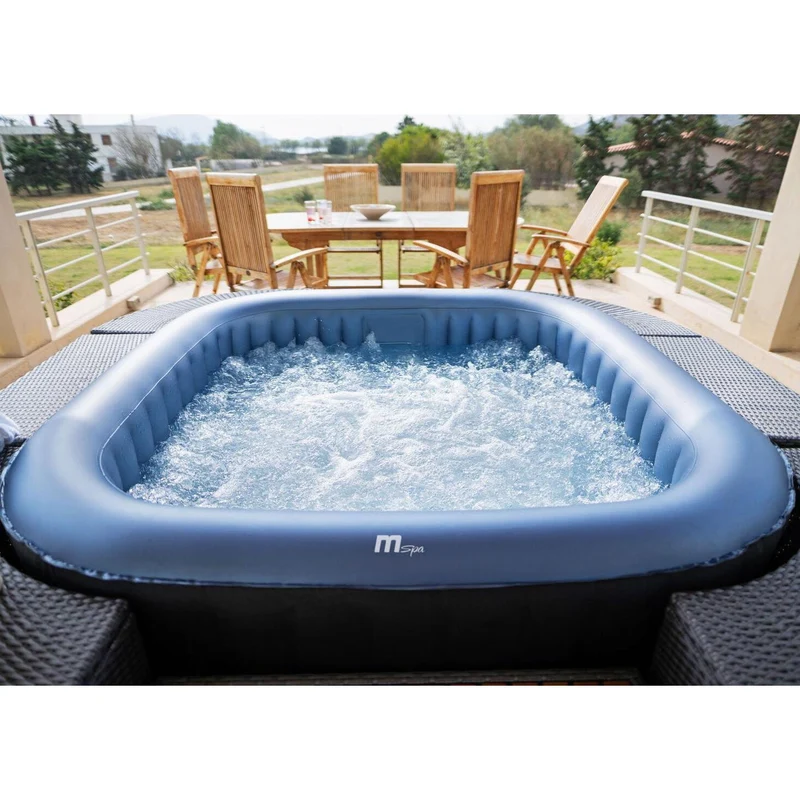 MSpa – Spa hinchable cuadrado Tekapo 4 personas