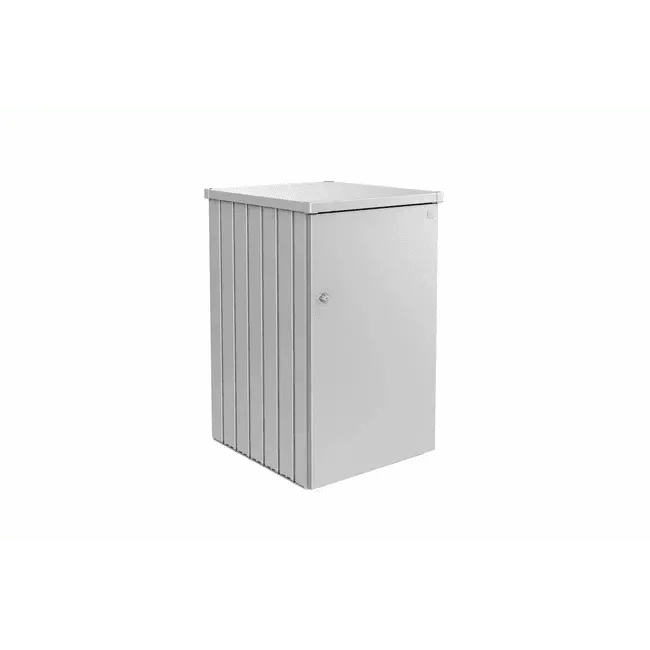 Biohort – Alex contenedor doble de cubos de basura modular con ruedas Plata metálica