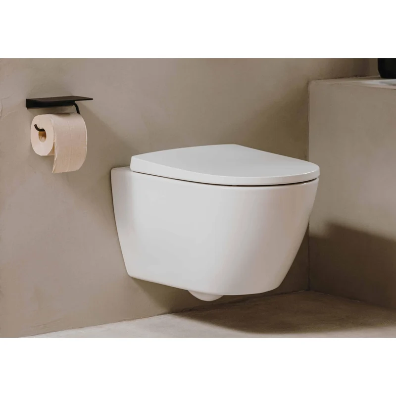 Roca - Inodoro completo suspendido Ona Rimless® con fijaciones ocultas blanco mate