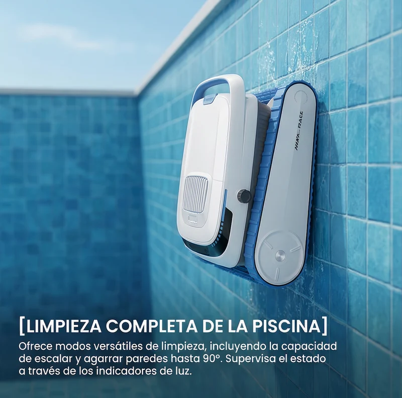 Nix Pool - Robot limpiafondos de piscina a batería sin cable QD40