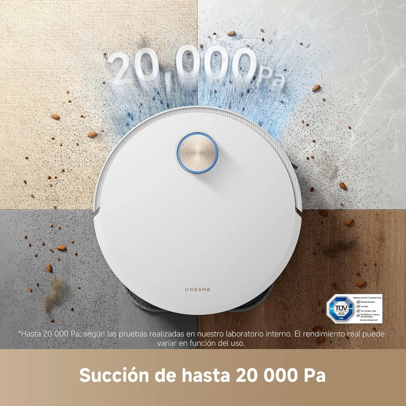 Dreame – X50 Ultra Complete Robot aspirador y fregasuelos blanco con base automática para hogar
