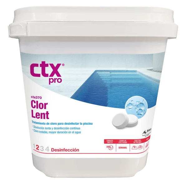 CTX - Pastilles de chlore 5 kg lentes - CTX370 - Chlore Lent - Pack de 20 Pastilles CTX
