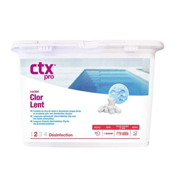 CTX pastilles de chlore 20 g - 1 kg - Haute Qualité
