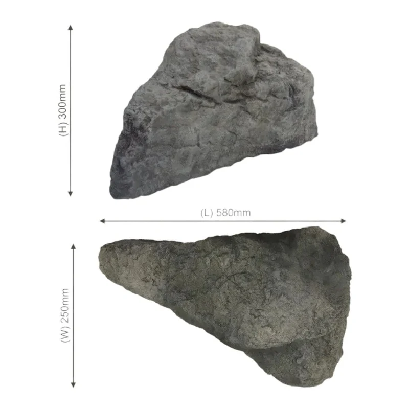 Roche Artificielle IsocelRock - Aquigarden - 58CM X 25CM X 30CM (h)