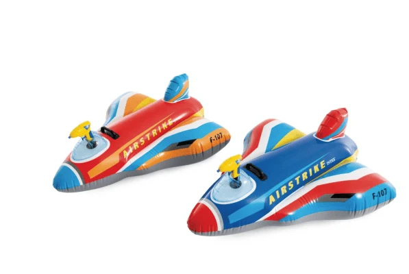 Intex opblaas vliegtuig met waterpistool 117 cm - Rood
