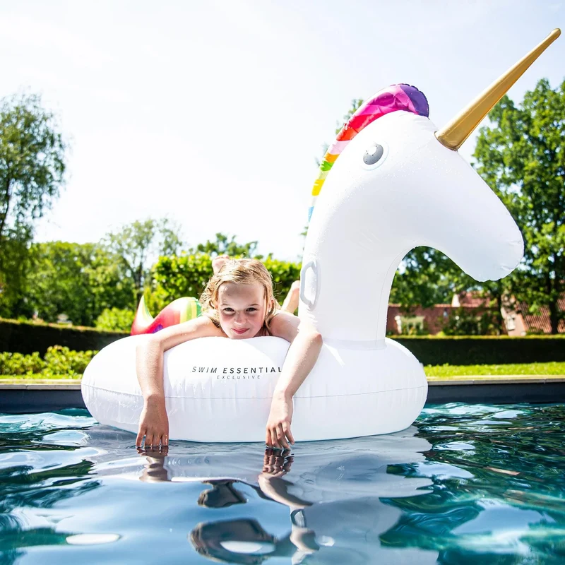 Swim Essentials Opblaas Eenhoorn XL Wit