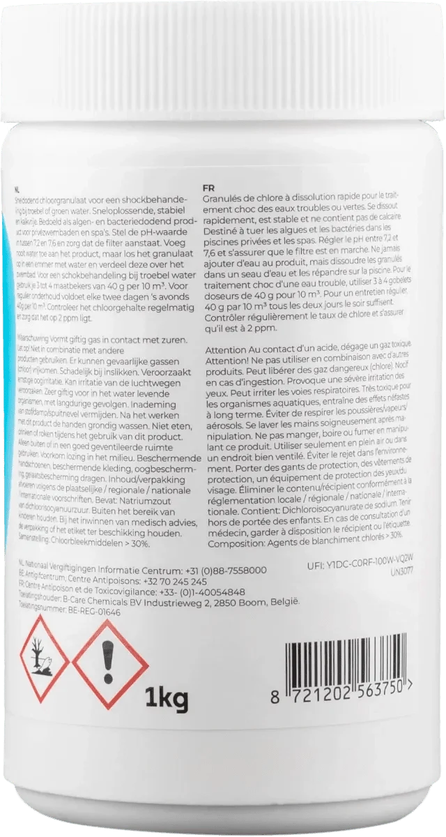 W'eau Chloorgranulaat - 1 kg