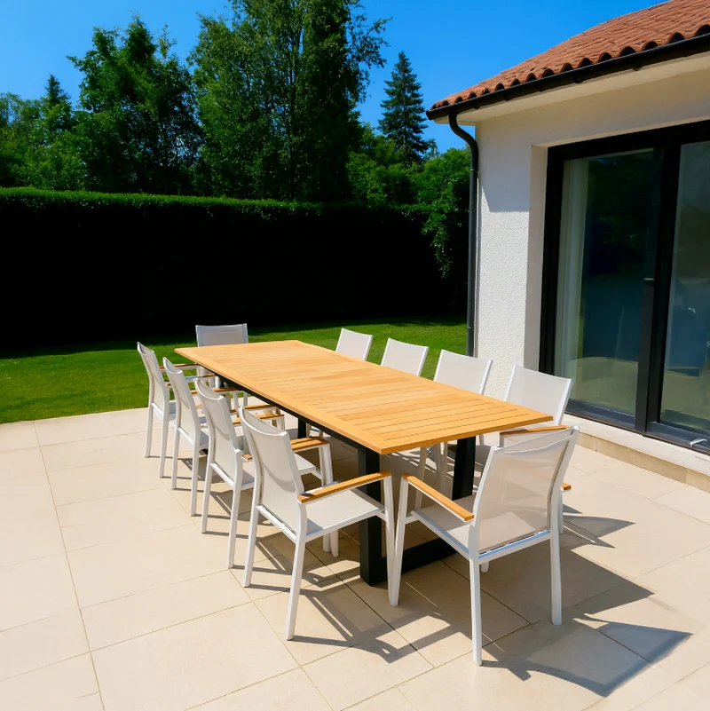 Mesa Retangular SUPERGA Sined 180 a 260 cm