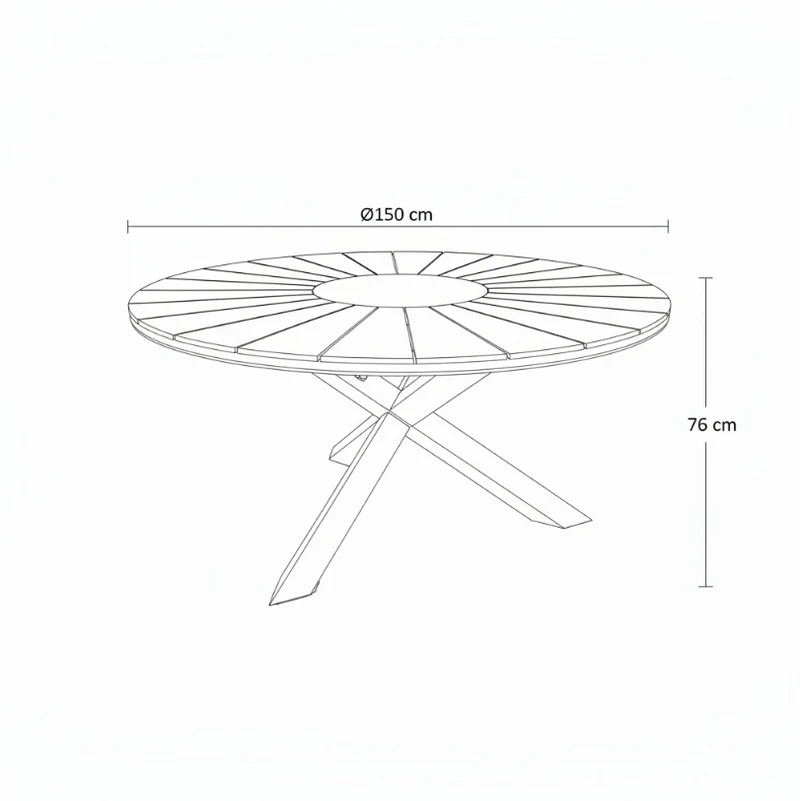 Mesa Redonda SUPERGA Sined Ø150cm