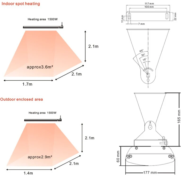 Aquecedor Infravermelhos Cerâmico Sined