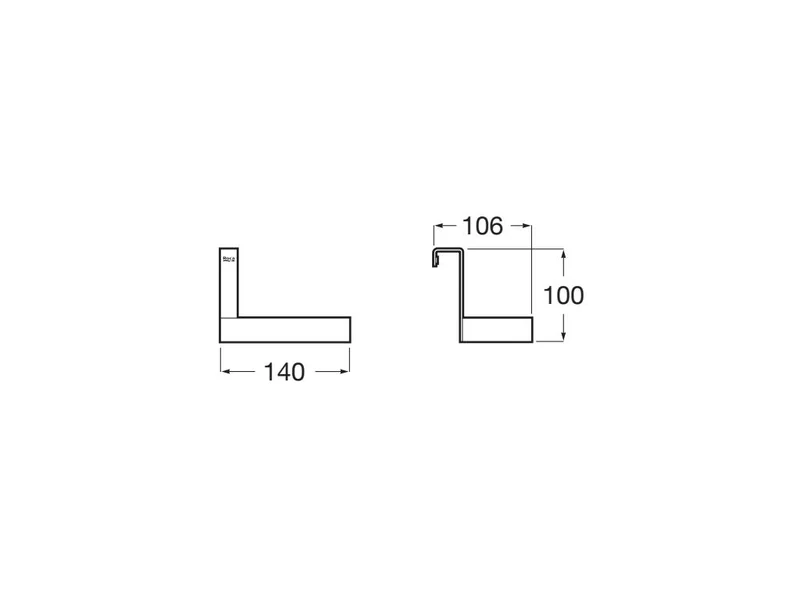 Roca - Portarrollo para mueble A817924C00