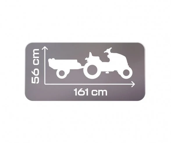 Smoby Stronger XXL tractor + aanhangwagen