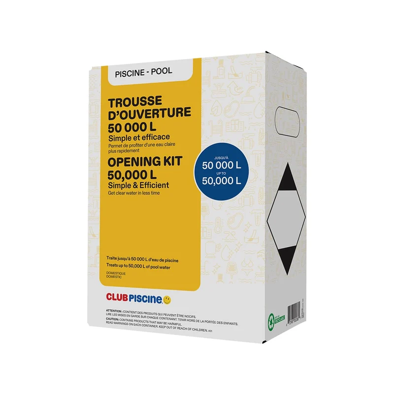 Trousse d'ouverture rapide pour piscine - 50 000 L