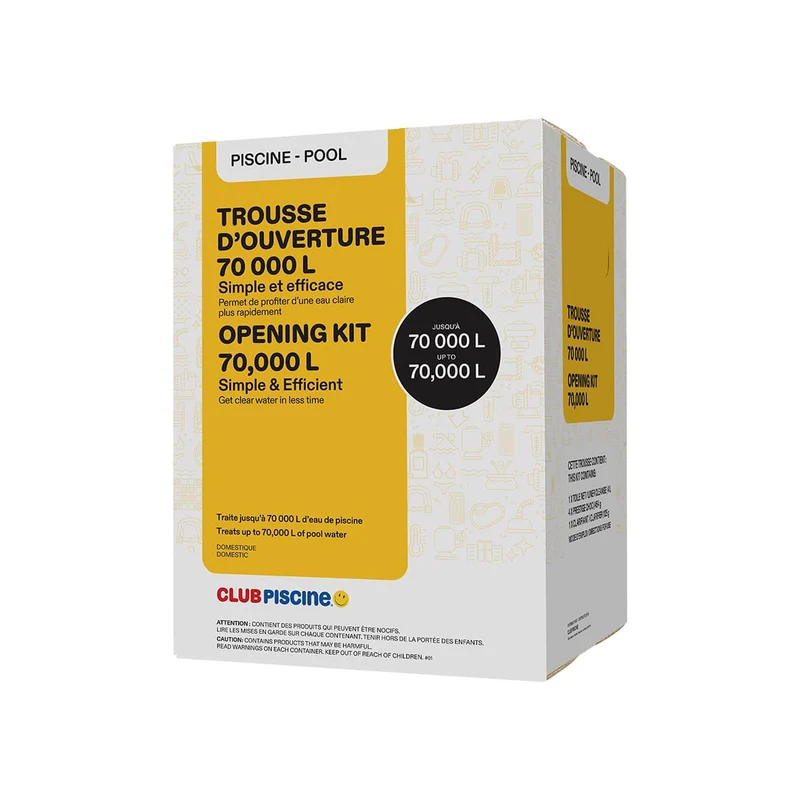 Trousse d'ouverture pour piscine - 70 000 L